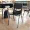 Flash Furniture HERCULES HD Comfort Classroom Stack Chair w/Powder-Coated Frame and Black Ergonomic Back and Seat SF-CH003-BLK-BLK-GG - alternate 2